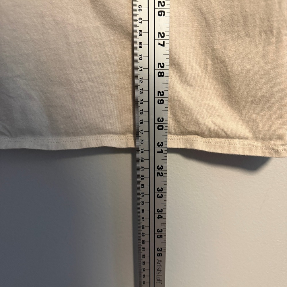Reformation Tan Organic Cotton Longer Line Tee Size S - Picture 8 of 10